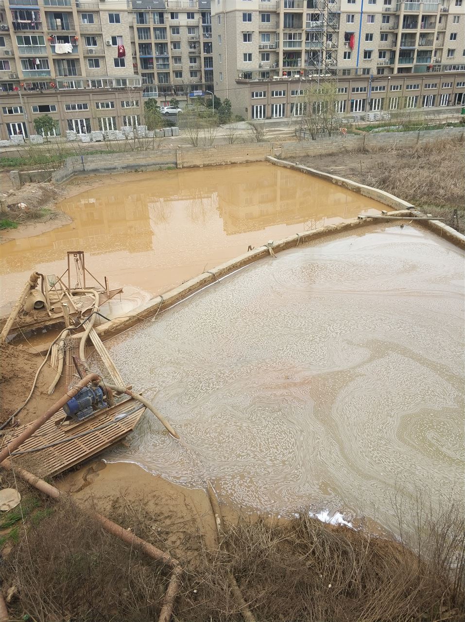 五营沉淀池淤泥清理-厂区废水池淤泥清淤